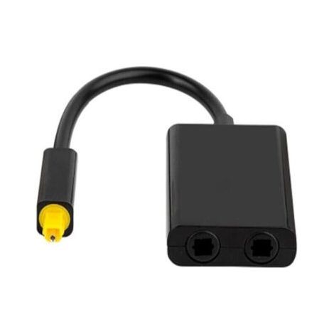 1pc Répartiteur de fibre optique noir, séparateur audio numérique à fibre optique à double port connecte facilement plusieurs composants(Noir) (1/5)