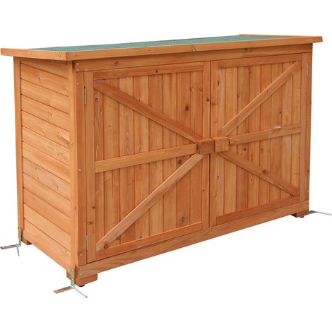 M MCombo Gartenschrank Gerätescharank Gerätehaus Geräteschuppen Gartenhaus Holz 1280