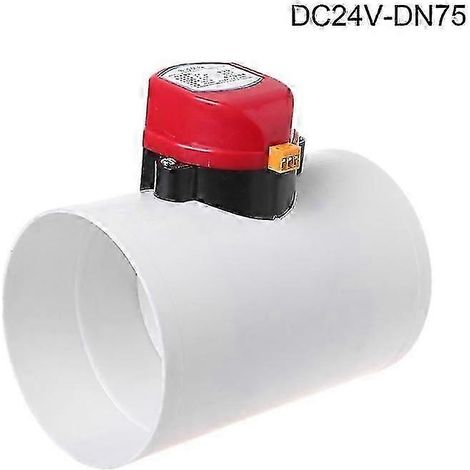 Clapet anti-retour d'air électrique, clapet anti-retour motorisé pour conduit de ventilation (1/5)