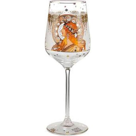 Verre à vin Motif signe du zodiaque Multicolore 8,5 x 8,5 x 25 cm