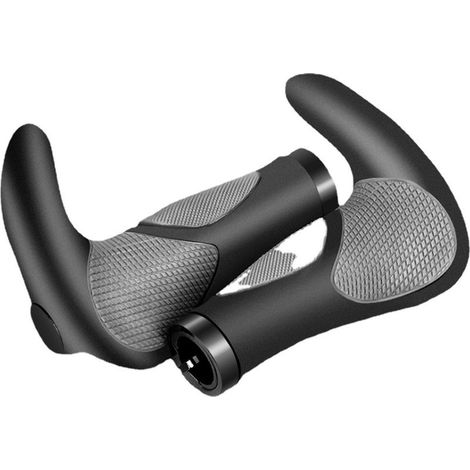 Manopola ergonomica per manubrio di bicicletta - Manopola per manubrio di bicicletta - Impugnatura antiscivolo - Per biciclette, clacson (stile clacson) (1/4)