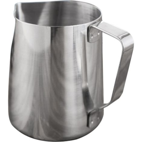 Milk Frothing Pitcher - Stainless Steel - For Espresso Cappuccino Latte - 350 Ml - Kitchen Barista Tool (1/5)