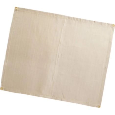 Couverture ignifugée en fibre de verre, résistante à des températures de 100 cm x 80 cm. (1/5)