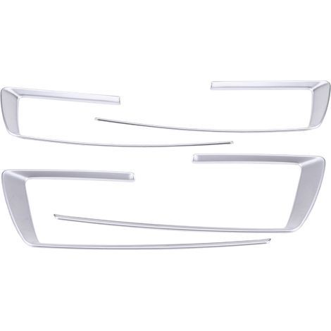 Ymiko Garniture de Couverture de Cadre de Tableau de Bord de Console Centrale 4 Pièces pour B-M-W 4 Série 3 GT F30 2013 2014 2015 2016, Intérieur de Voiture Chromé Argenté (1/5)