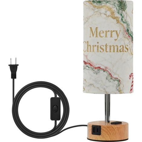 Lampes de table tactiles en marbre blanc Merry Christmas - 3 (1/5)