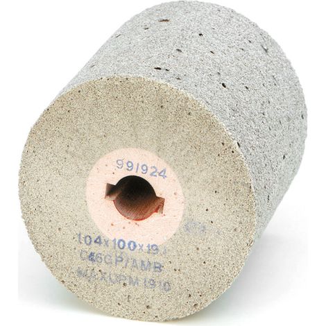 Ruota in gomma abrasiva per la satinatura brillante RAG D.104x50x19 Gr.120 1pz