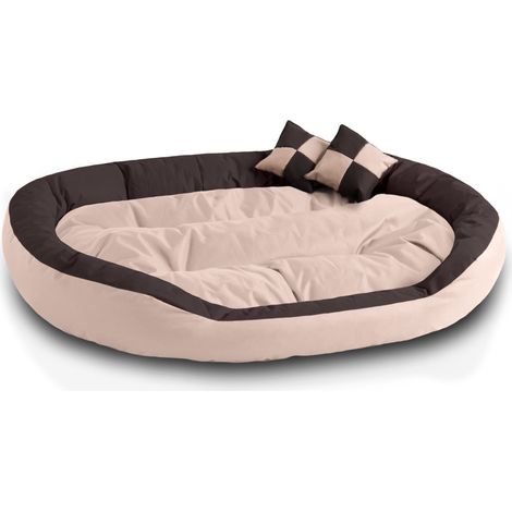 BedDog® 4en1 SABA colchón para perro, cama, sofá, cesta para perro:3XL, MELANGE (beige/marron) (1/5)