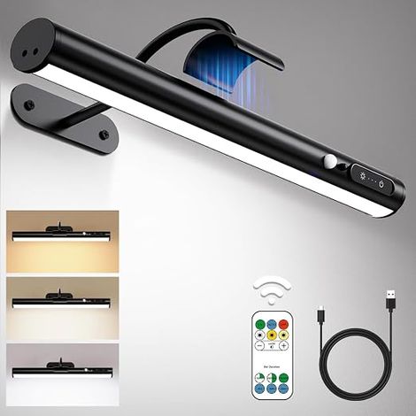 Wireless Rechargeable Wall Light, Motion Detector with Remote Control (1/5)