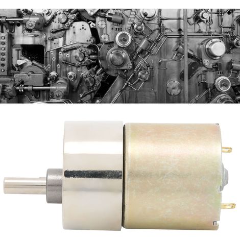 Moteur miniature à engrenages CC XD-37GB520, DC24V, petit moteur à vitesse lente avec vitesse réglable pour la rotation avant et arrière, moteur CC à basse vitesse, 500 tr/min. (1/5)