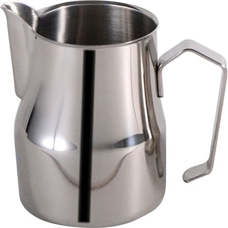 Milchaufschäumkännchen aus Edelstahl 304, 750 ml, ideal für Espresso, Latte Art und die Zubereitung von Milchschaum. (1/5)