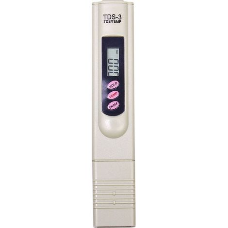 Mètre TDS-3 de l‘Eau potable LCD Numérique Portable Testeur Mètre de Qualité de l'Eau Stylo de Température et PPM Testeur de Pureté de l'Eau 0-9990 PPM Eau Potable Culture Hydroponique (Ne teste pas P (1/5)
