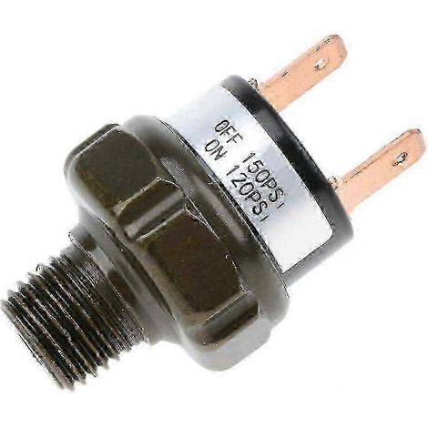 Pressostat pour compresseur d'air 12 V, filetage NPT 1/4", pression de service élevée, 120-150 PSI (1/4)
