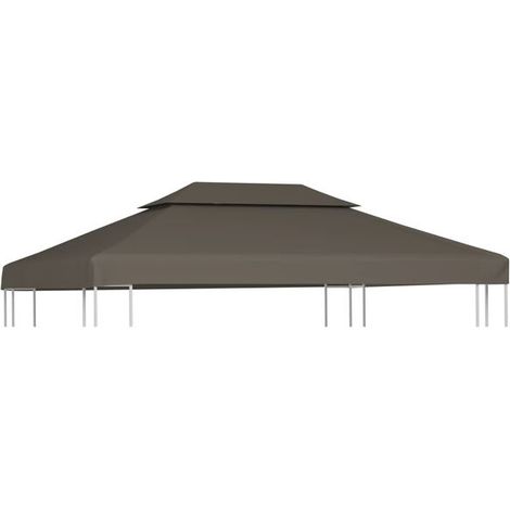 Belvédère de Jardin 4x3cm Taupe - Pavillon Jardin-x (1/5)