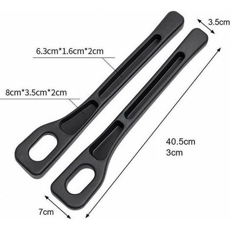 Organizer per sedili auto - 2 pezzi - Riempitivo per spazi vuoti - Accessori per auto - Adatto alla maggior parte dei veicoli (1/3)