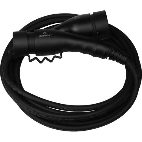 Ladekabel für Elektroautos, Wechselstrom 230 V, 32 A, 7,3 kW, 5 m, Typ 2 (1/5)