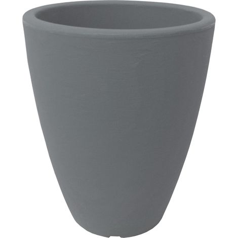 Vaso di arredamento Home/Adone in resina color pietra 30x38 cm per arredo interno ed esterno (1/2)