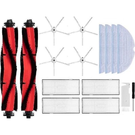 Filtre Hepa pour aspirateur principal/latéral, brosse principale/latérale, chiffons pour kit S7/s70/s7max/s7 Maxv Ultra/t7s Plus, b (1/3)