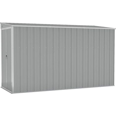Maison Exclusive - Capanno Giardino a Parete Grigio 118x288x178 cm Acciaio Zincato