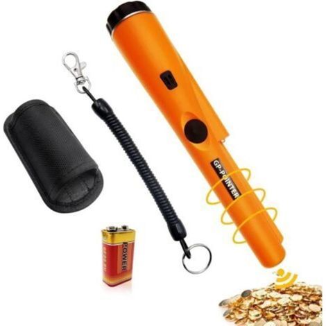 Pinpointer, IP66 Etanche Pinpointer Détecteur de Métaux, Détecteurs de Métaux avec Piles Pinpointer Portable Sonde, pointeur de Recherche à 360°, pour Chasse aux Trésors (1/5)