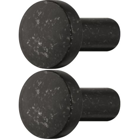 2x Bouton de meuble rond Ø 20mm en alliage zingué Placard Tiroir Porte Poignée Elegant Design Cuisine Salle de bain, aspect fer usé