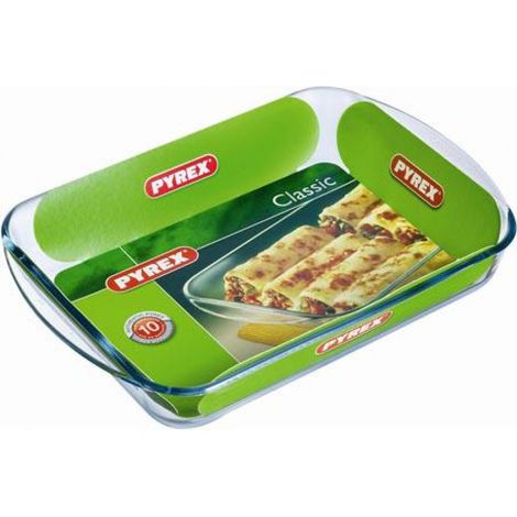 Plat a lasagnes - PYREX - 1450033 - Rectangulaire - En verre borosilicate - 40 x 27 cm