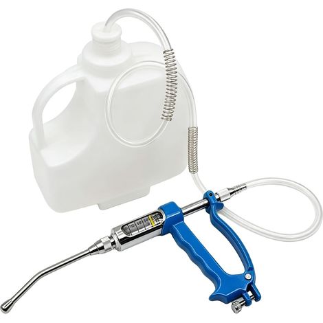 30 ML Pistolet d'Alimentation Vétérinaire Réglable en Métal, Distributeur de Médicaments Vétérinaires, Dispositif de Dosage Continu Pistolet Drench pour Bovins, Moutons, Chevaux et Porcs (1/4)