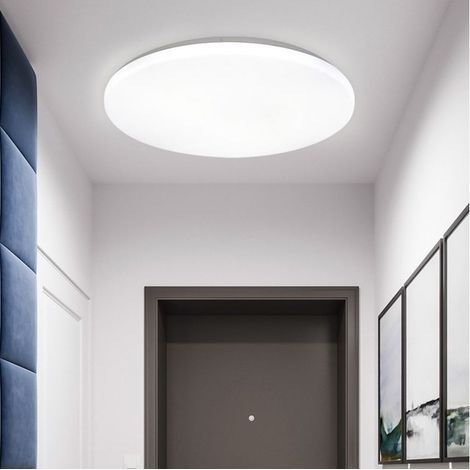 LED Plafonnier 12W Blanc Naturel Rond 23 CM,180 Angle Lampe de Plafond pour Salon,Salle de Bain,Chambre,Couloir,Cuisine,Pas de Détecteur (1/4)