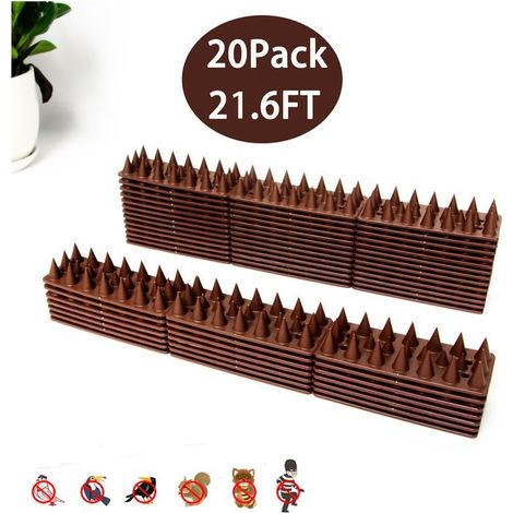 6-meter Anti-Pigeon Spike – Plastic Bird Repellent – 20 Pieces – Easy Installation on Balconies and Window Sills – Cat-3 (1/5)