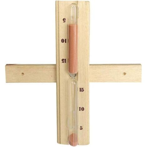 QORVA-Sablier rotatif de 15 minutes pour sauna mural en bois, avec compte à rebours, accessoire pour sauna et hammam.