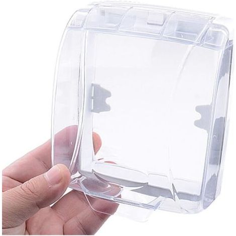 BUNTHAUS CSPARKV Lot de 2 Couvercle étanche pour sonnette de porte, housse de protection transparente contre la pluie, boîte de protection contre la pluie, convient pour l'extérieur, couvercle étanche