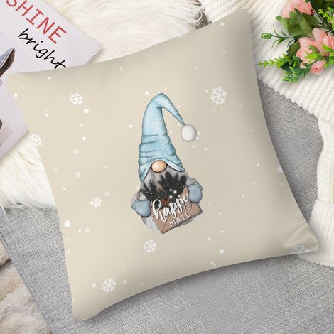 Housse de coussin,Coussin décoratif gnome scandinave (1/5)