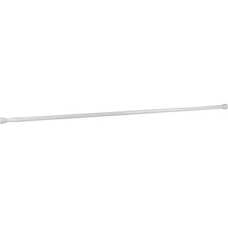 BARRA CORTINA EXTENSIBLE (PRESIÓN) MODELO WHITE 91-137cm