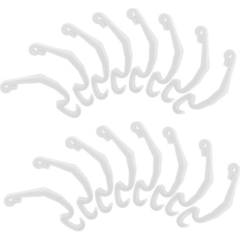 Lot de 20 Clips de Fixation de Cage pour Lapin et Petits Animaux – Loquets Blancs 6,8 X 1,5 Cm, Attaches Latérales Robustes pour Enclos Sécurisés, Accessoires pour Cages (1/4)