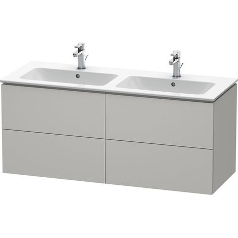 Mobile lavabo L-CUBE 1290x481x550mm cemento