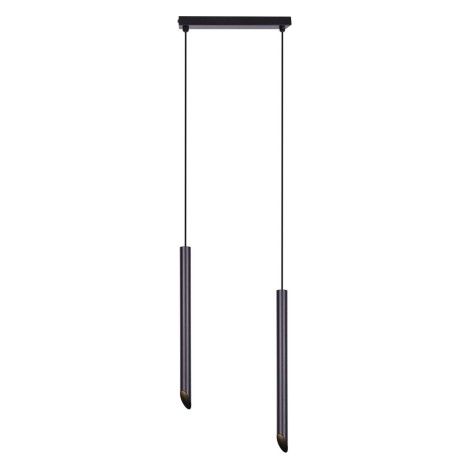 Suspension tube noire métal Kaja Margus K-4066 2xG9