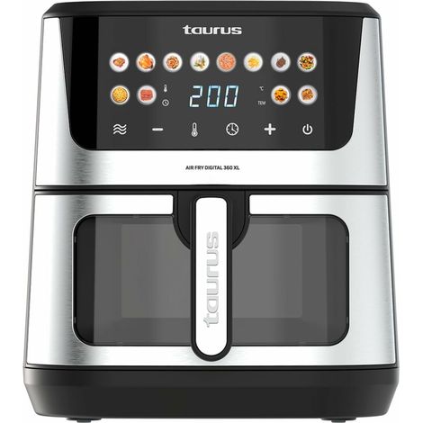 Friggitrice ad Aria Taurus AIR FRY 360XL Nero 2100 W 8 L (1/5)