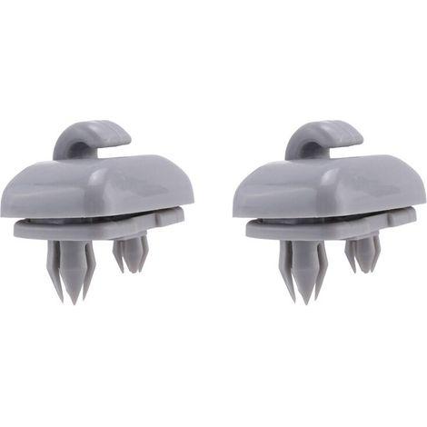 Due clip parasole interne grigie per Audi A1, A3, S3, A4, S4, A5, S5, Q3, Q5, TT e Quattro.