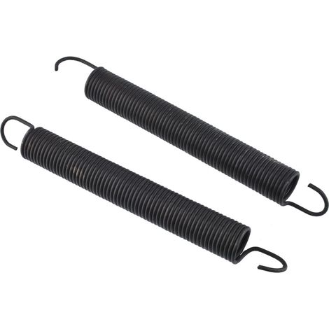 Lot de 2 - Ressort d'extension - Pièce de rechange - Compatible MTD 732-04280B - Pour tondeuse à gazon - Acier - Noir (1/5)