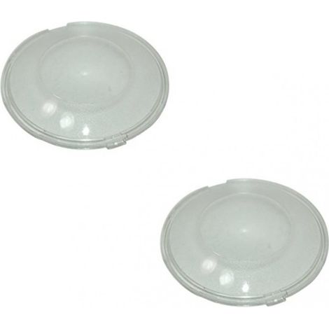 KIT 2PZ PLAFONIERA VETRINO PLASTICA TONDA CAPPA FABER FRANKE DIAMETRO 64mm