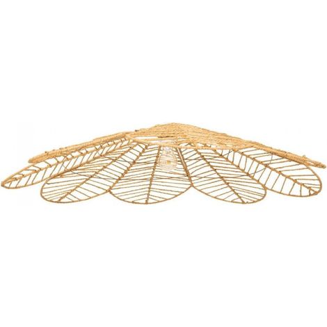 Luminaire Suspension en corde naturelle, coloris beige - Diamètre 98 x Hauteur 110 cm (1/5)