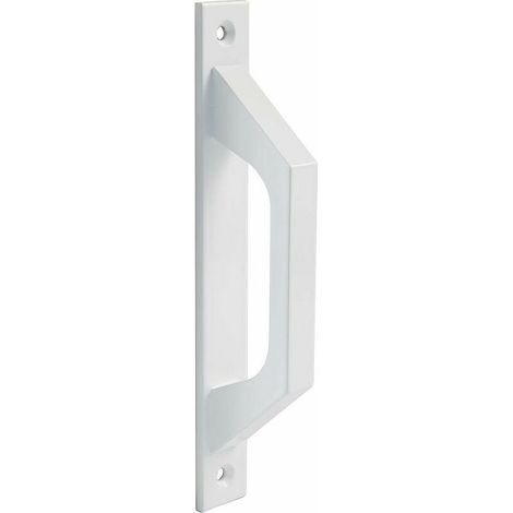 Poignée de porte coulissante en aluminium blanc – Dimensions 198 x 25 x 40 mm – Installation rapide avec vis fournies – Résistante à la corrosion (1/5)
