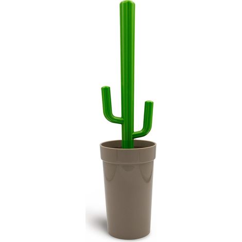 1x Toilettenbürste und Halter Cactus Braun (1/4)