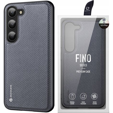 Dux Ducis Fino Samsung Galaxy S23+ Hülle mit Silikonrahmen, grau (1/5)
