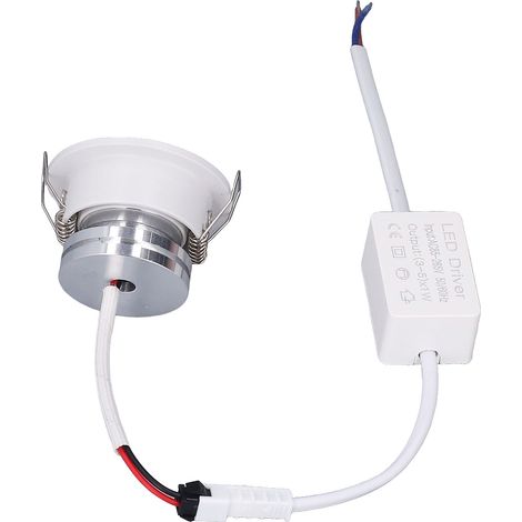 Mini spot encastré LED à angle réglable, en aluminium, blanc chaud 3000K, 85-265 V (1/5)