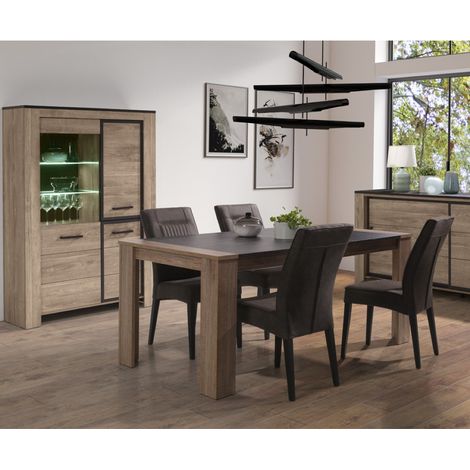 Table à manger moderne en bois 180cm OLIVE (1/2)