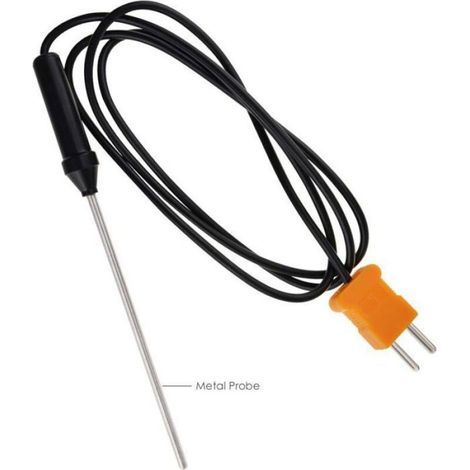 Thermometer Typ K – Thermoelementsensor – 158 × 75 × 41 mm – Messbereich: -50 °C bis 1300 °C – Anzeigemodi: °C, °F, K (1/4)