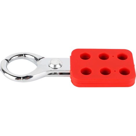 Hasp de sécurité en aluminium ignifuge 6 trous pour cadenas - Sécurité industrielle Lockout Tagout (1/5)