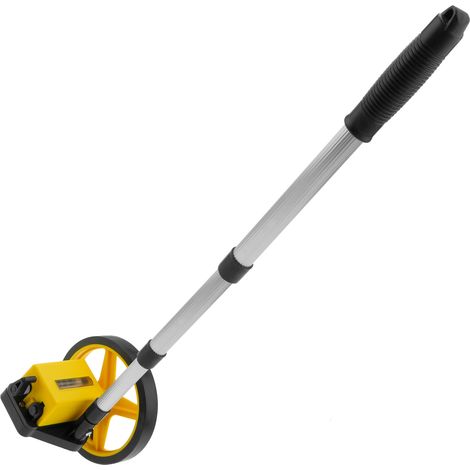 Odomètre de mesure de distance 160 mm – Compteur kilométrique avec affichage 9999 m – Poignée ergonomique et barre extensible 38-92 cm – Primematik (1/5)