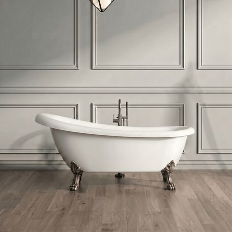 Bañera con patas RICHMOND  171 cm patas LEÓN COBRE ENVEJECIDO