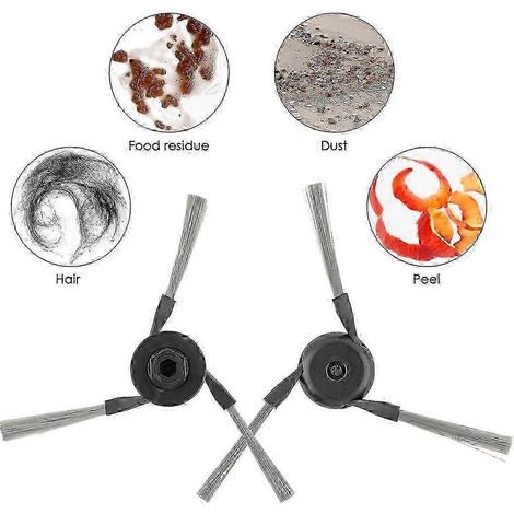 Compatible avec 10 brosses latérales de rechange : X40 Ultra, L10S Pro, Ultra Heat, X30 Ultra, L40 Ultra Vac